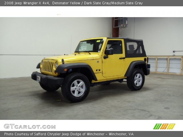 2008 Jeep Wrangler X 4x4 in Detonator Yellow