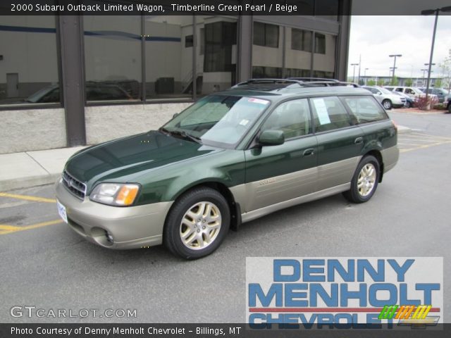 2000 Subaru Outback Limited Wagon in Timberline Green Pearl