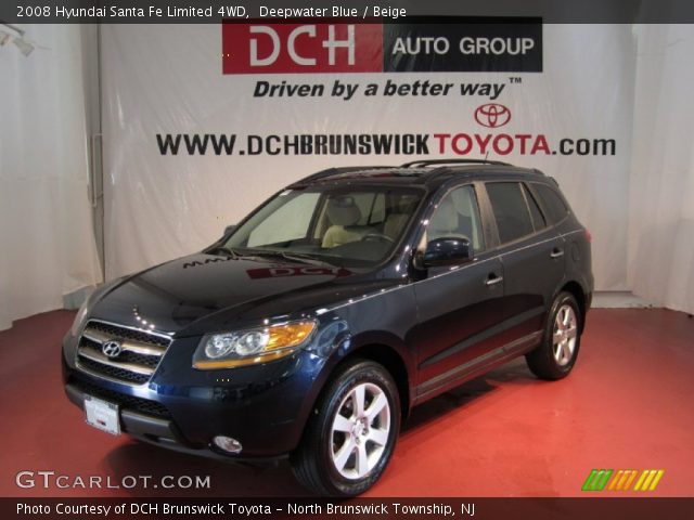 2008 Hyundai Santa Fe Limited 4WD in Deepwater Blue