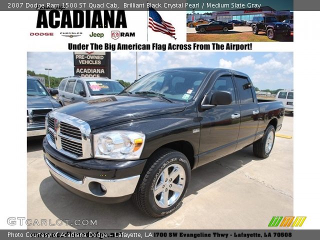 2007 Dodge Ram 1500 ST Quad Cab in Brilliant Black Crystal Pearl
