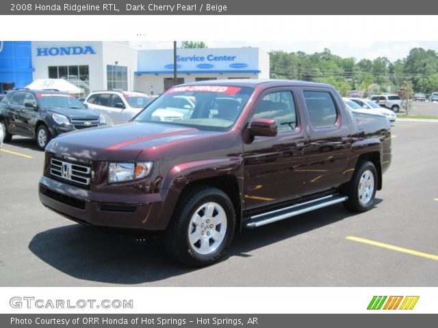 2008 Honda Ridgeline RTL in Dark Cherry Pearl