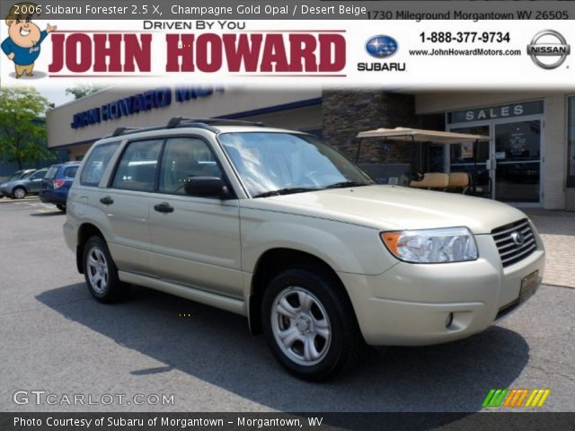 2006 Subaru Forester 2.5 X in Champagne Gold Opal