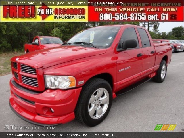 2005 Dodge Ram 1500 Sport Quad Cab in Flame Red
