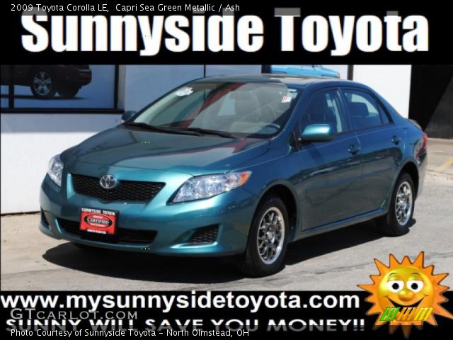 2009 Toyota Corolla LE in Capri Sea Green Metallic