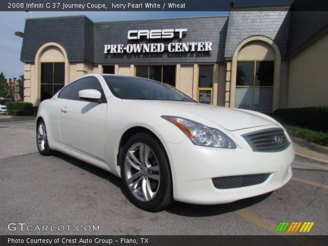2008 Infiniti G 37 Journey Coupe in Ivory Pearl White
