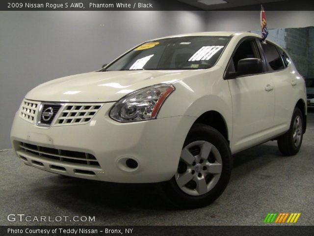 2009 Nissan Rogue S AWD in Phantom White