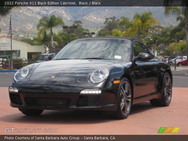 2012 Porsche 911 Black Edition Cabriolet in Black