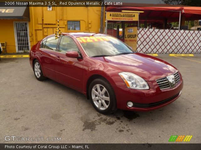 2006 Nissan Maxima 3.5 SL in Red Opulence Metallic
