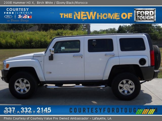 2008 Hummer H3 X in Birch White
