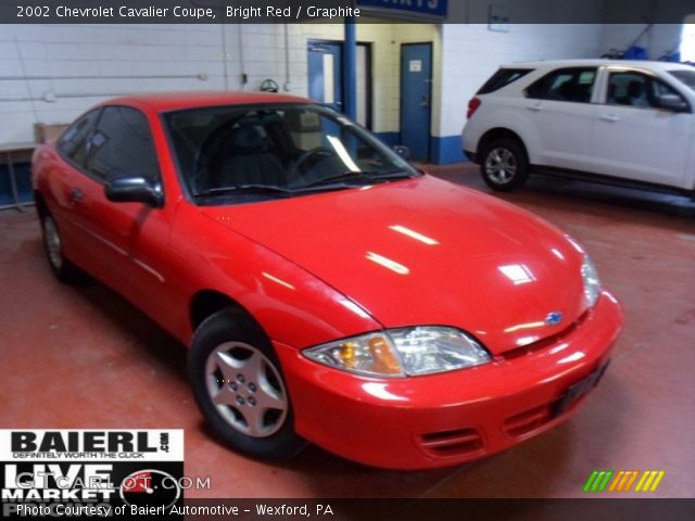 2002 Chevrolet Cavalier Coupe in Bright Red
