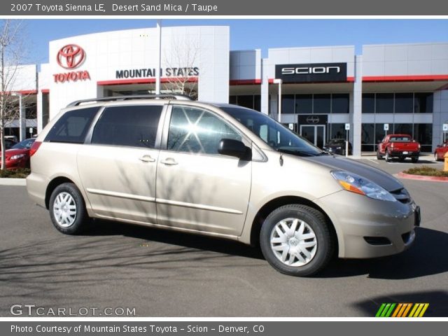 2007 Toyota Sienna LE in Desert Sand Mica