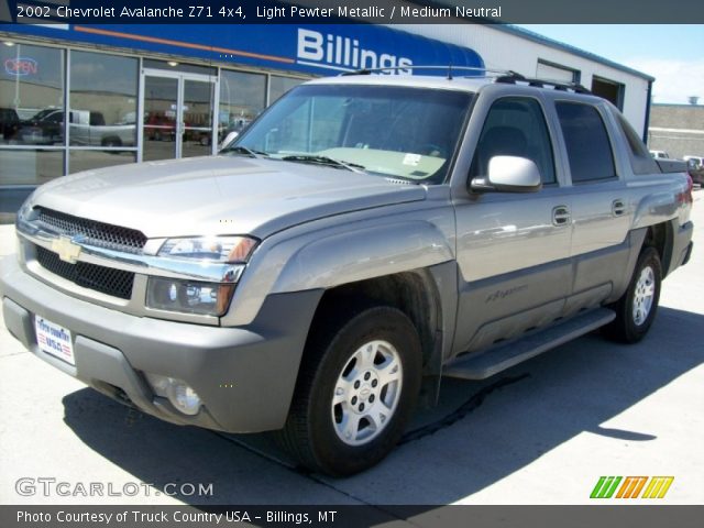 2002 Chevrolet Avalanche Z71 4x4 in Light Pewter Metallic