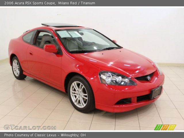 2006 Acura RSX Sports Coupe in Milano Red