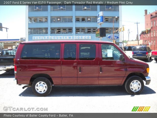 2007 Ford E Series Van E150 Passenger in Dark Toreador Red Metallic