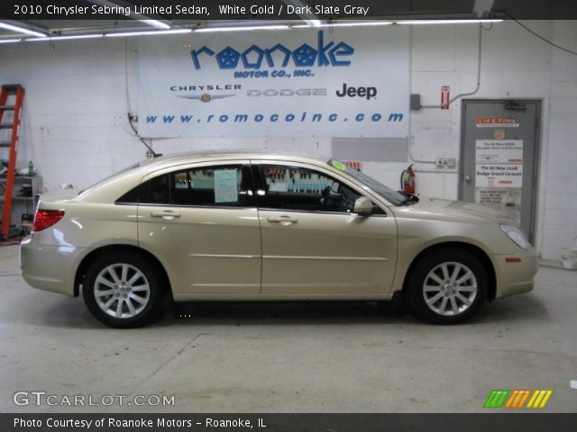 2010 Chrysler Sebring Limited Sedan in White Gold