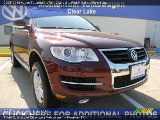 2008 Volkswagen Touareg 2 VR6 in Cranberry Red Metallic
