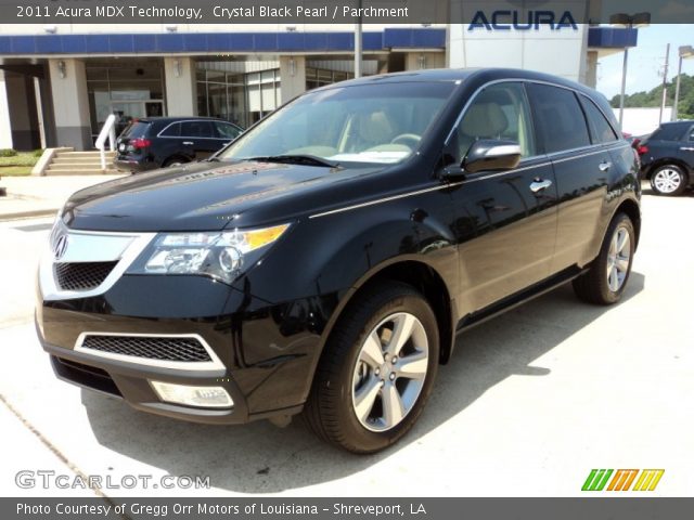 2011 Acura MDX Technology in Crystal Black Pearl