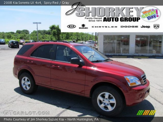 2008 Kia Sorento LX 4x4 in Spicy Red