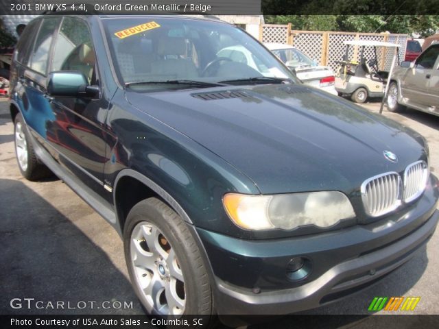 2001 BMW X5 4.4i in Oxford Green Metallic