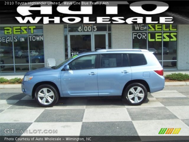 2010 Toyota Highlander Limited in Wave Line Blue Pearl