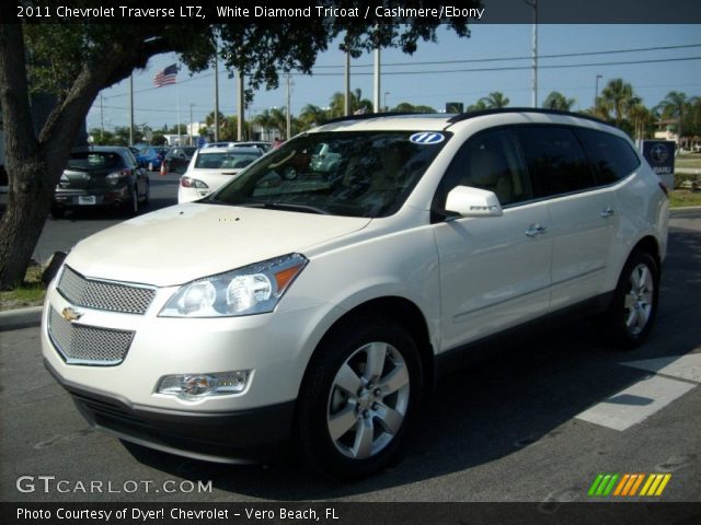 2011 Chevrolet Traverse LTZ in White Diamond Tricoat