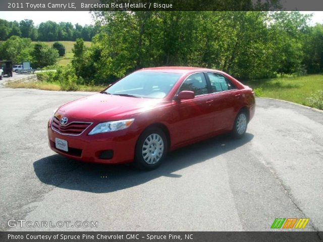 2011 Toyota Camry LE in Barcelona Red Metallic