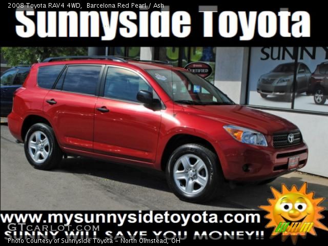 2008 Toyota RAV4 4WD in Barcelona Red Pearl