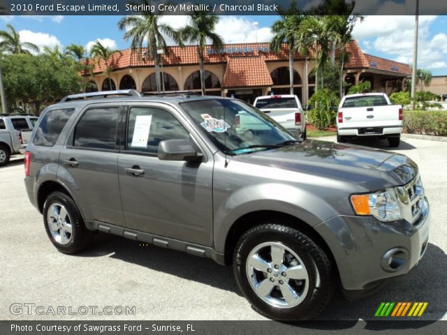 Sterling Grey Metallic 2010 Ford Escape Limited Charcoal