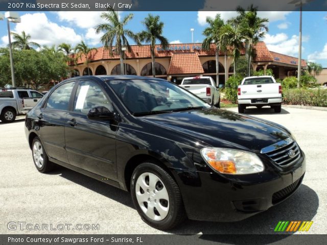 2007 Kia Spectra EX Sedan in Black