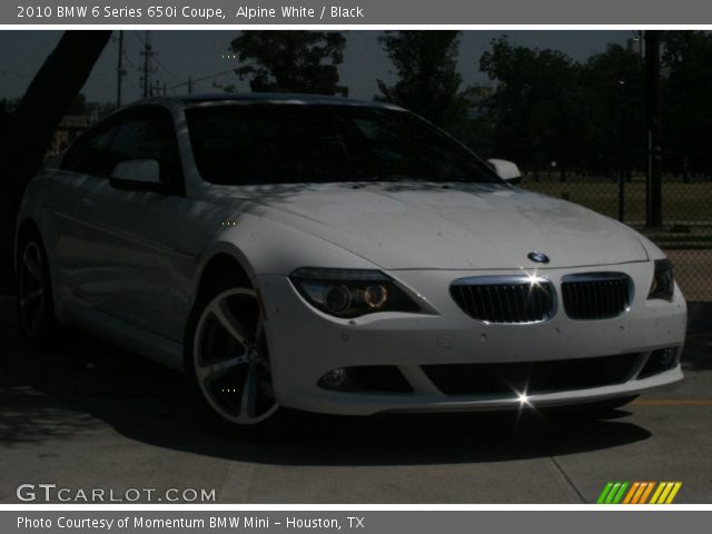 2010 BMW 6 Series 650i Coupe in Alpine White