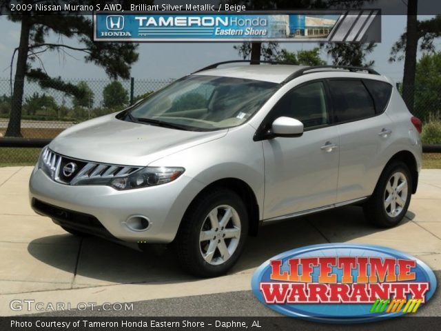 2009 Nissan Murano S AWD in Brilliant Silver Metallic