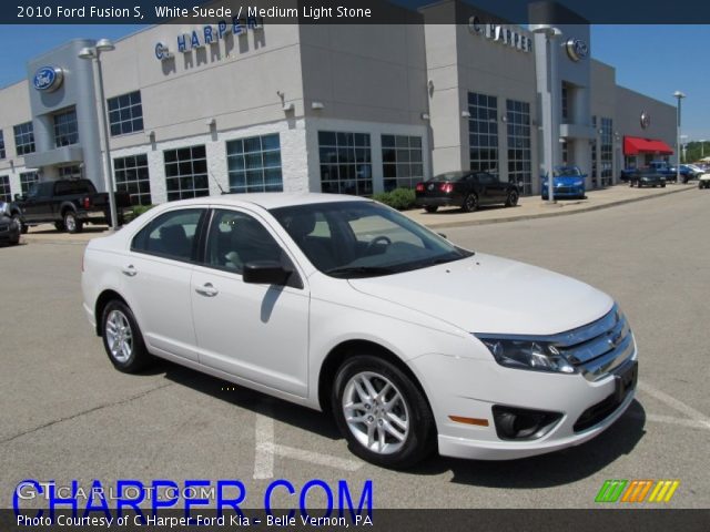 2010 Ford Fusion S in White Suede