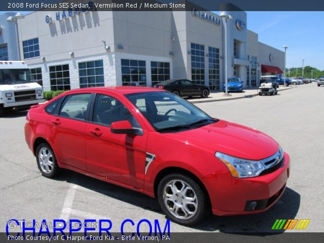 2008 Ford Focus SES Sedan in Vermillion Red