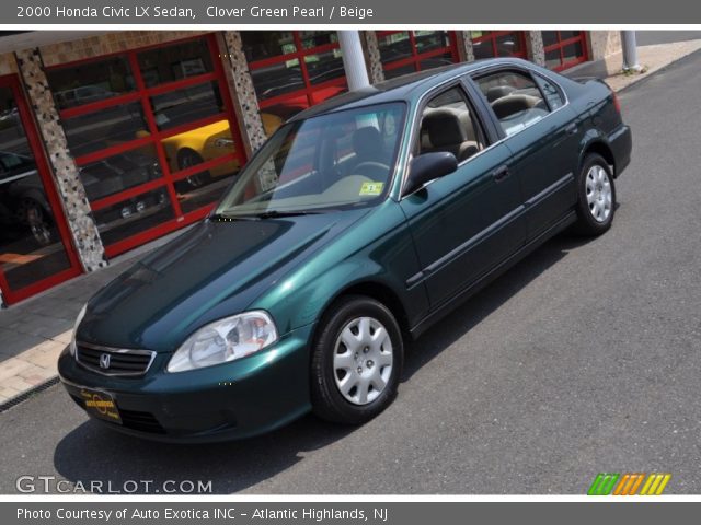 2000 Honda Civic LX Sedan in Clover Green Pearl