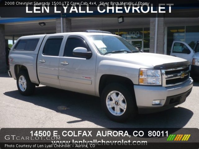 2008 Chevrolet Silverado 1500 LTZ Crew Cab 4x4 in Silver Birch Metallic