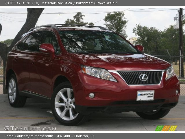 2010 Lexus RX 350 in Matador Red Mica