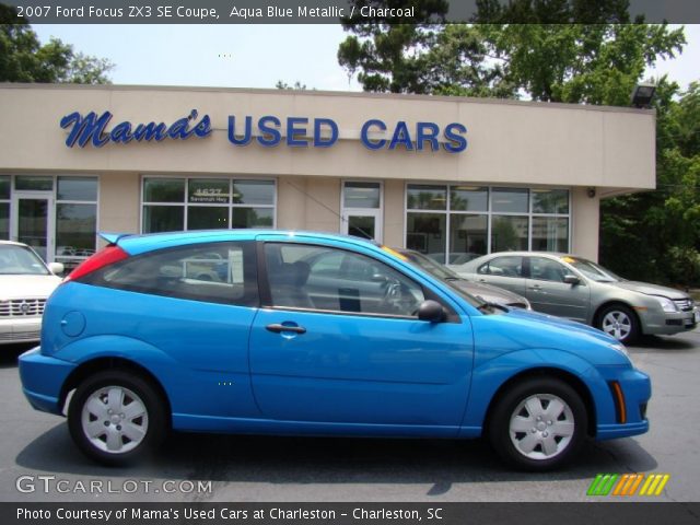 2007 Ford Focus ZX3 SE Coupe in Aqua Blue Metallic