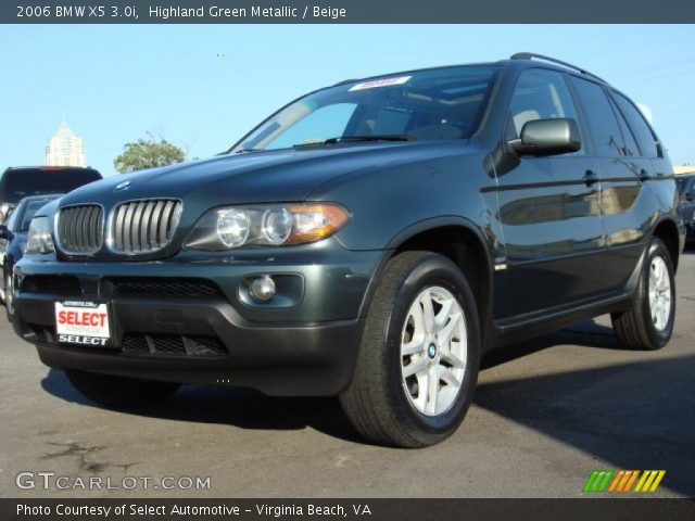 2006 BMW X5 3.0i in Highland Green Metallic
