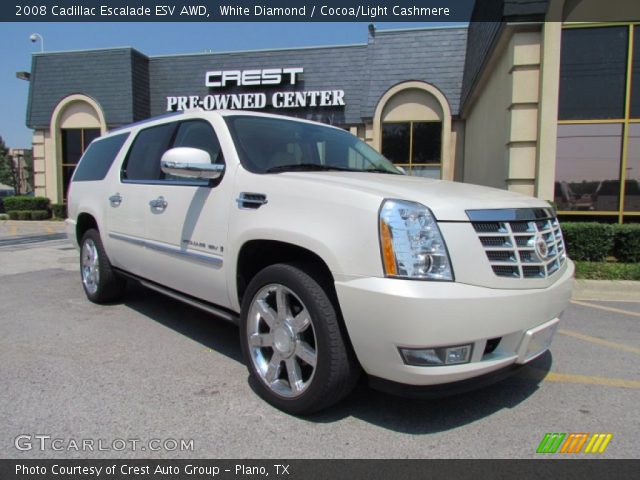 2008 Cadillac Escalade ESV AWD in White Diamond