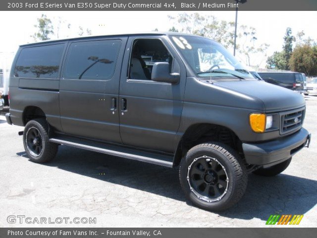 2003 Ford E Series Van E350 Super Duty Commercial 4x4 in Black