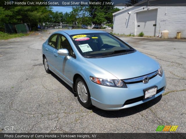 2007 Honda Civic Hybrid Sedan in Opal Silver Blue Metallic