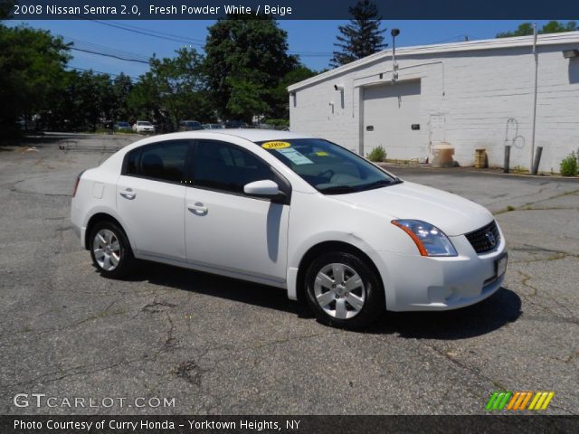 2008 Nissan Sentra 2.0 in Fresh Powder White