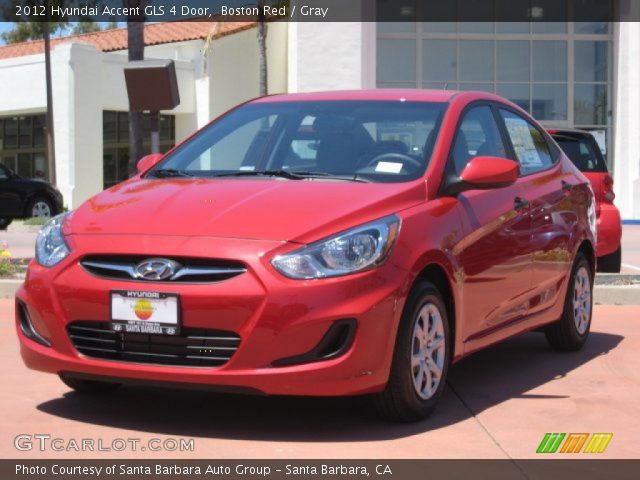 2012 Hyundai Accent GLS 4 Door in Boston Red