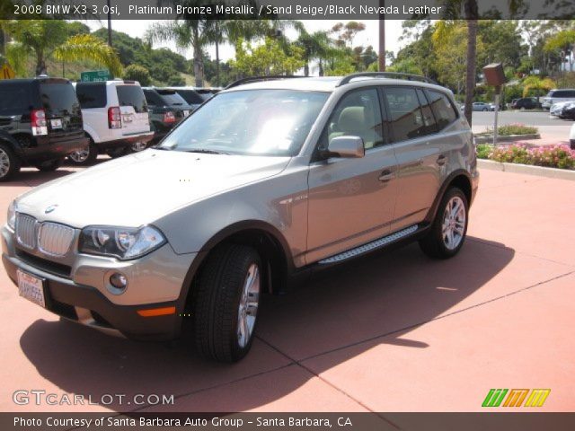 2008 BMW X3 3.0si in Platinum Bronze Metallic