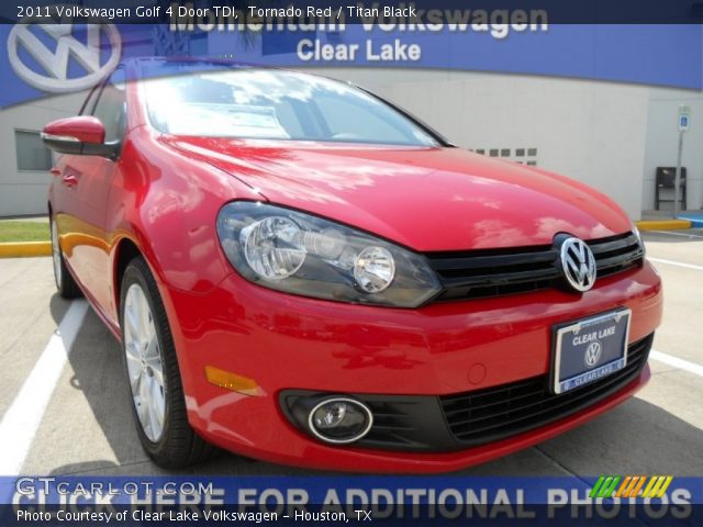 2011 Volkswagen Golf 4 Door TDI in Tornado Red