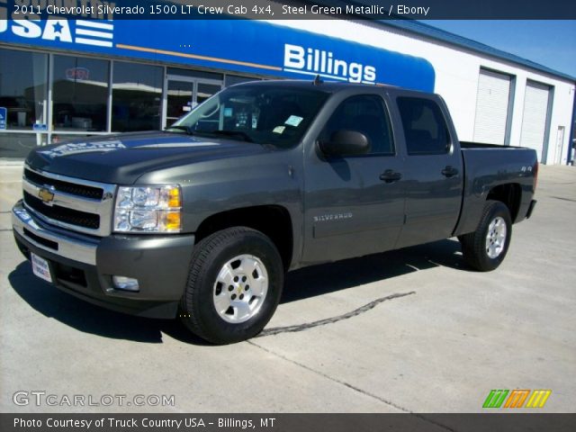 2011 Chevrolet Silverado 1500 LT Crew Cab 4x4 in Steel Green Metallic