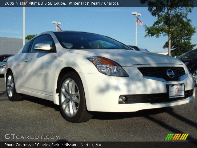 2009 Nissan Altima 3.5 SE Coupe in Winter Frost Pearl