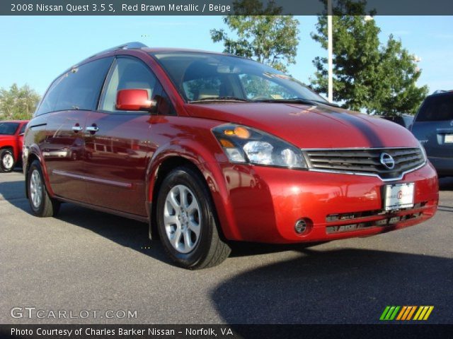 2008 Nissan Quest 3.5 S in Red Brawn Metallic