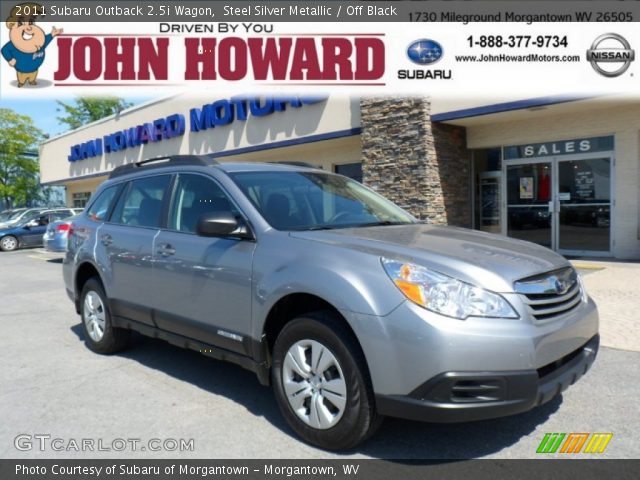 2011 Subaru Outback 2.5i Wagon in Steel Silver Metallic
