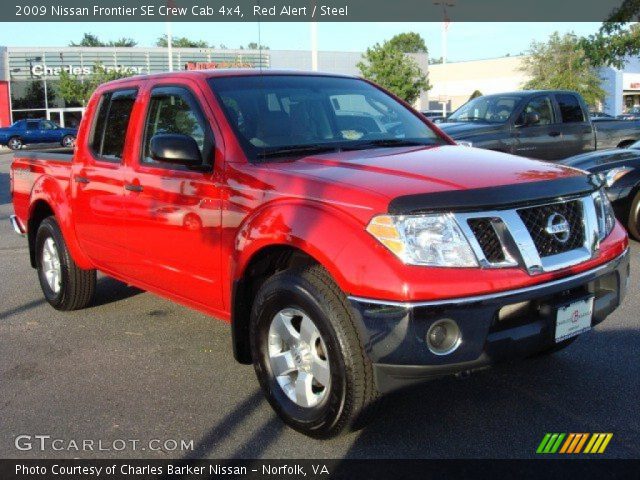 2009 Nissan Frontier SE Crew Cab 4x4 in Red Alert